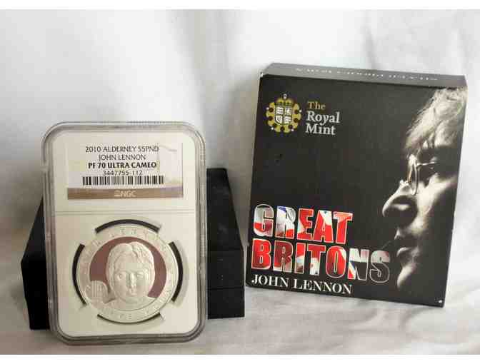 Great Britain Silver Five Pounds 'Great Britons - John Lennon' 2010 coin
