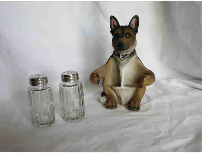 German Shepherd Dog Salt and Pepper Shaker Set