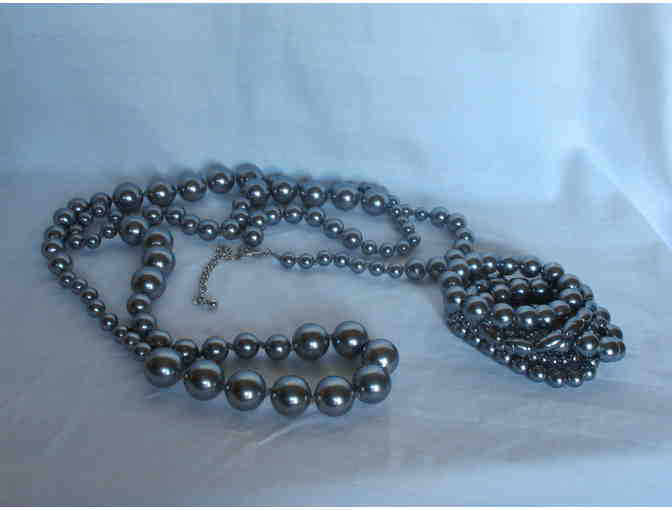 Pewter Color Necklace and Bracelet by Chico's