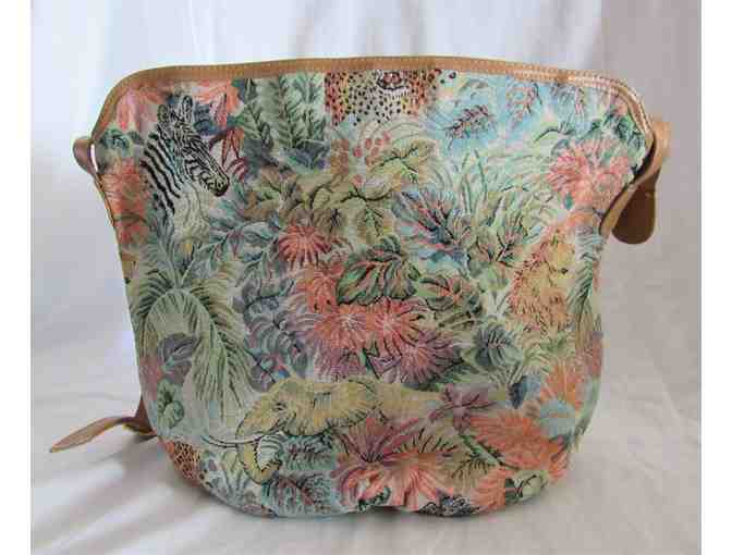 Animal Print Fabric Handbag