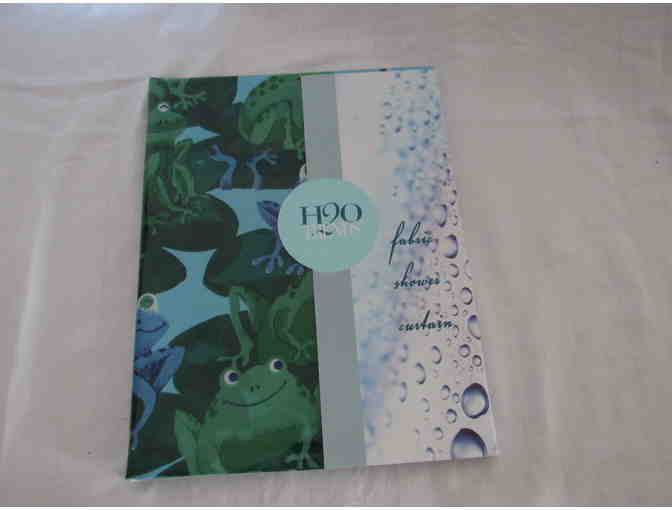 Leap Frog Vinyl Shower Curtain by H20 Trends