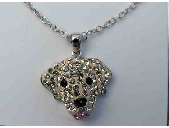 Dog Head Crystal Necklace