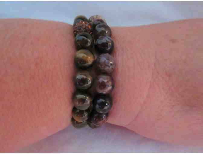 Double Wrap Semi Precious Stone Bracelets by Milk and Honey Jewelry
