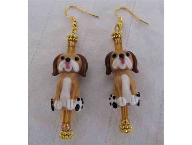 Hound Dog Bead Earrings