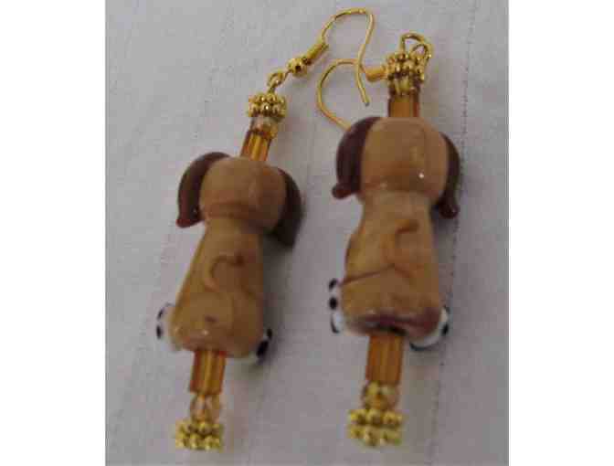 Hound Dog Bead Earrings