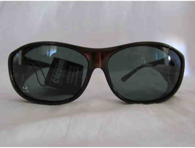 Cocoons Sunwear - Designed To Wear Over Prescription Glasses -  Med  Chocolate/Gray - Photo 3