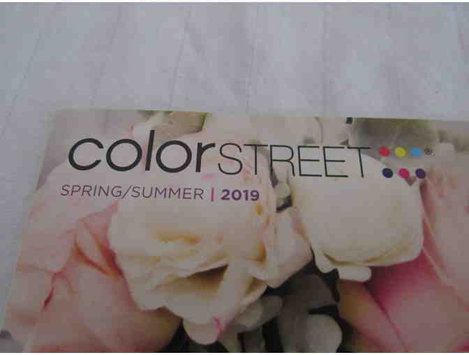Color Street Nail Polish Strips and 'Drink Wine' Sign
