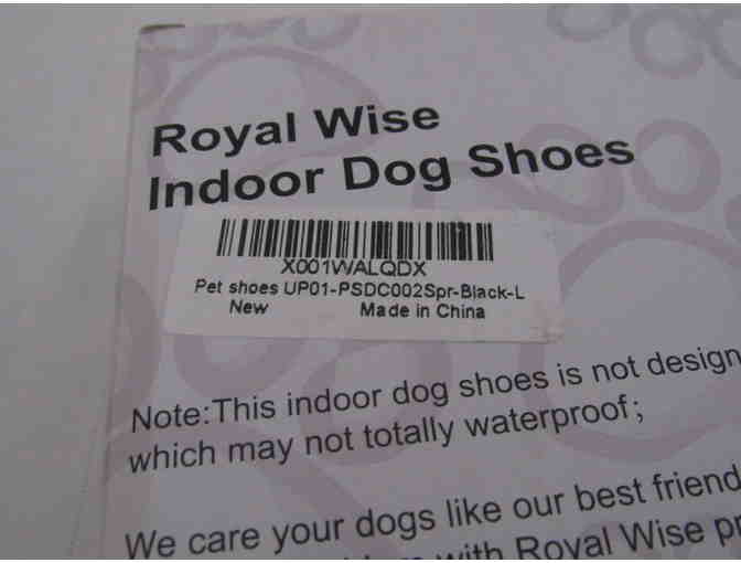 Indoor Dog Shoes, 'A Shelter Dog' Shelf Sign and Tennis Balls
