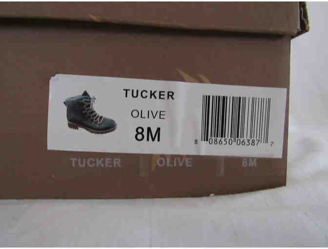 Women Tucker Boot in Olive  8M by Dunes