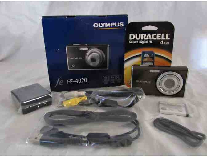 Olympus FE-4020 Digital Camera with 4 GB Memory Card
