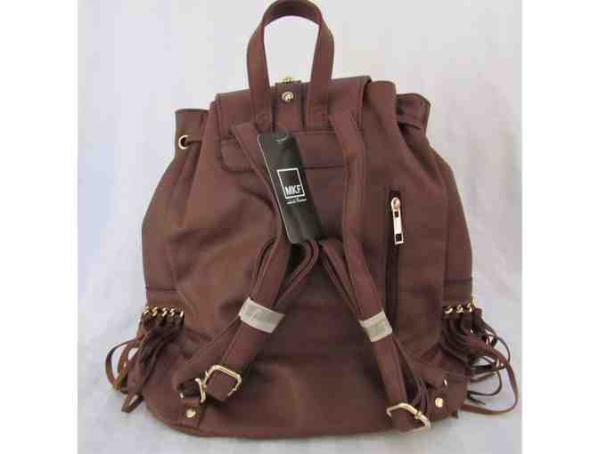 Brown Fringe Studded Backpack - Photo 3
