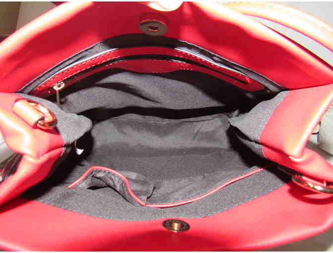 Red Tassel-Accent Bucket Bag - Photo 5