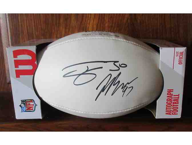 Autographed Football by Todd Gurley and Joey Bosa