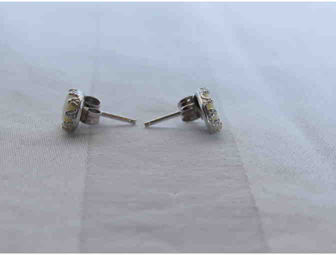 Opal Stone Stud Earrings