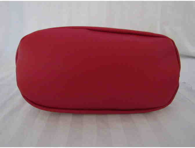 Red Tassel-Accent Bucket Bag