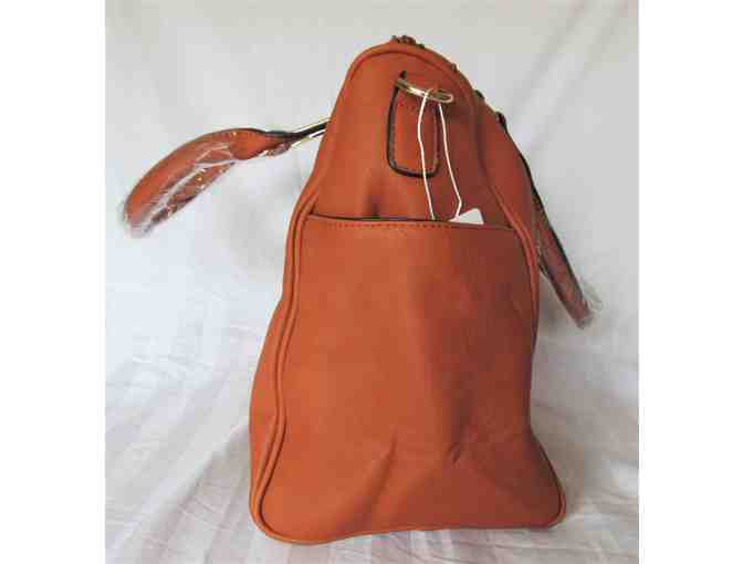 Brown Barrel Bag from the MKF Collection by Mia K. Farrow