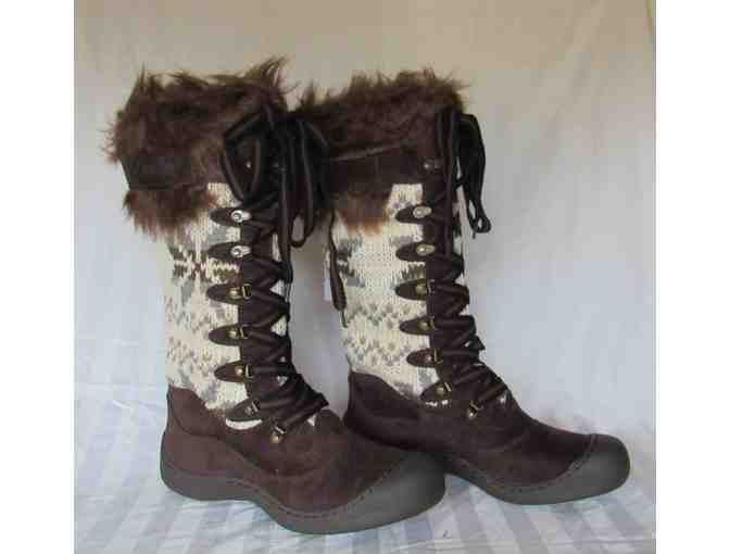 Brown Gwen Boot Women, Size 8 by Muk Luks