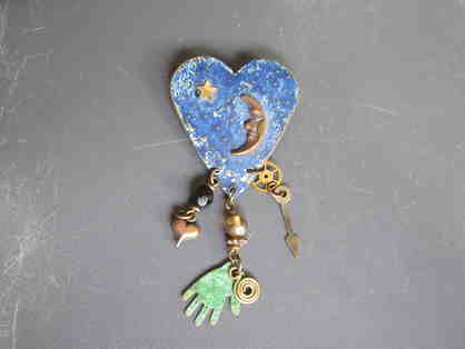 Blue Heart Pin