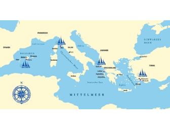 1 Week Sailing for up to 6 Persons in the Mediterranean