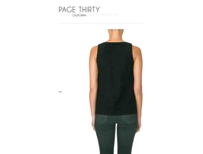 Page Thirty - Suede V-Neck Shell, Made in LA