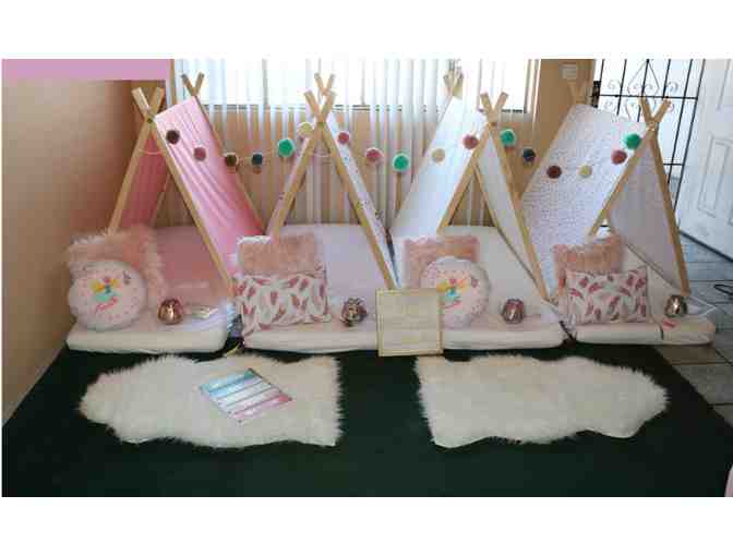 Magical Teepees - Sleepover and S'mores Station for Four