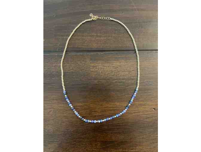 Sapphire & Gold Bead necklace