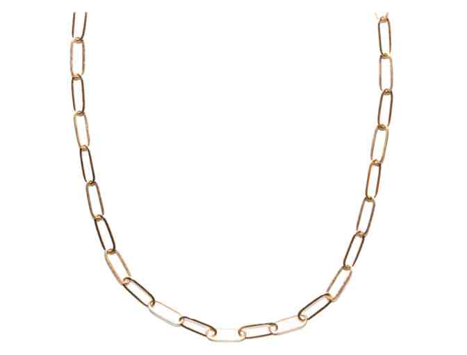 Yellow Gold Filled Paperclip Necklace