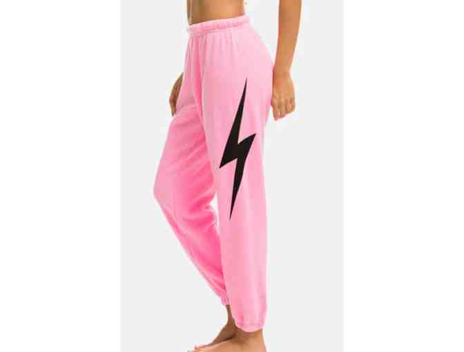 Aviator Nation Neon Pink Sweatpants - Photo 1