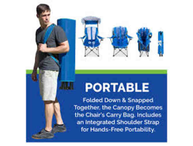 Kelsyus Original Folding Canopy Chair - Blue - Photo 2