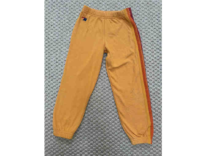 Aviator Nation - Kid's 5 Stripe Sweatpants - Gold (8) - Photo 1