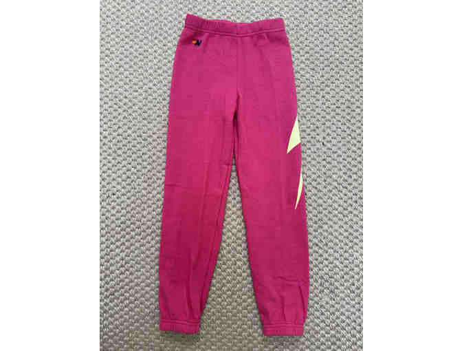 Aviator Nation - Kid's Bolt Sweatpants - Neon Pink (12) - Photo 1