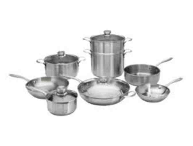 Frigidaire - 12 Pc Stainless Steel Cookware Set - Photo 1