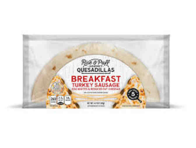 Rise & Puff - 1 Case of Gourmet Quesadillas - Breakfast Turkey Sausage (8) - Photo 1