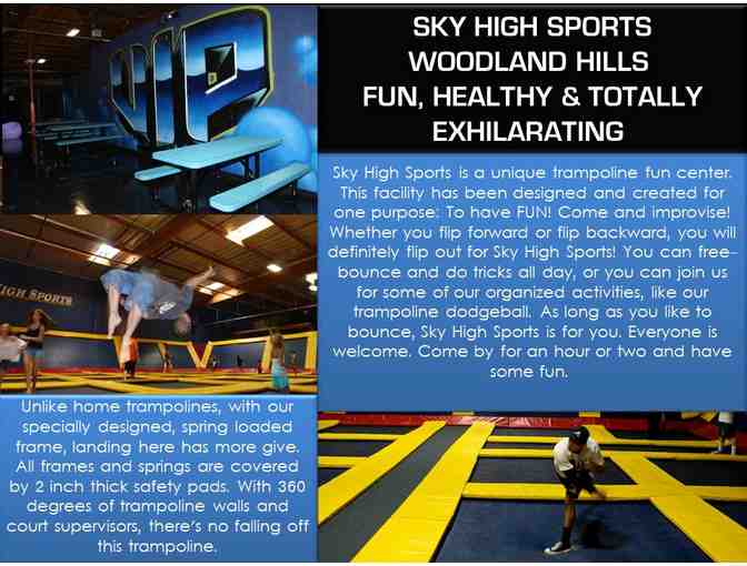Four (4) One-Hour Passes to Sky High Sports