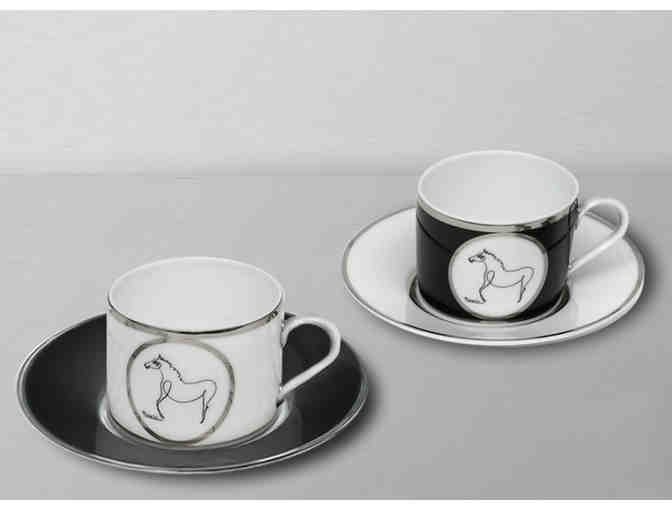 Marc de Ladoucette - Picasso Cup + Saucer Set of 2  - The Horse - Photo 1