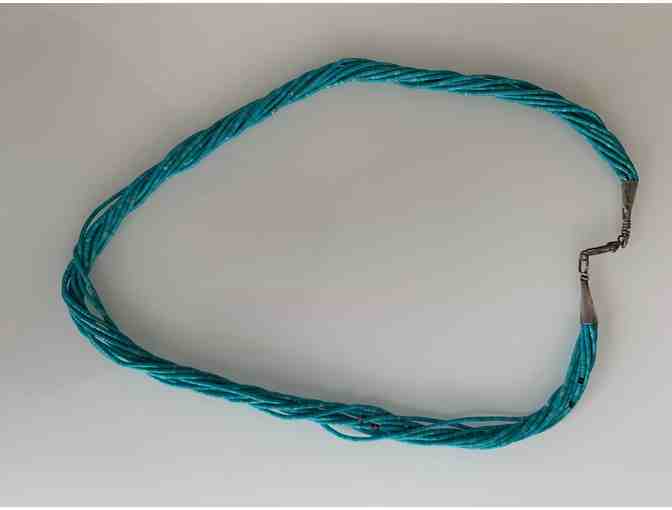 10 Strand Turquoise Seed Vintage Necklace