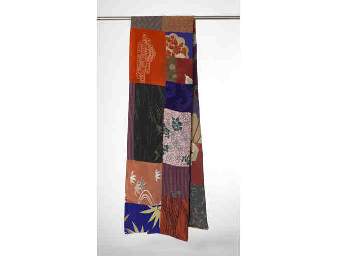 Silk scarf - Japanese kimono swatches