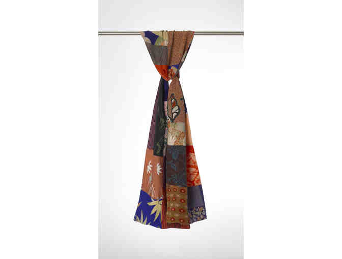 Silk scarf - Japanese kimono swatches