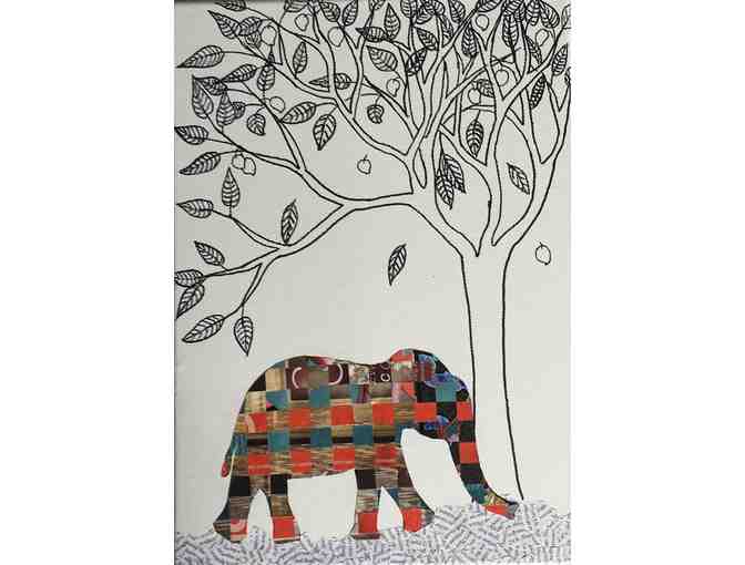 Breakfast- Set of two mixed media canvasses