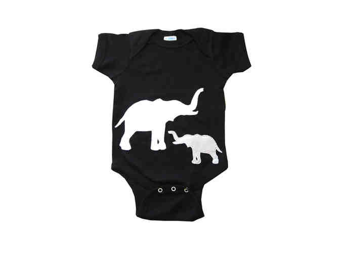 Mother & Baby Elephants - Newborn Onesie