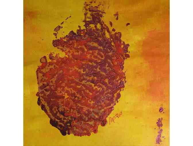 Padhchinh 86 - original footprint imprint by the elephant Wally and artist Alpana Ahuja