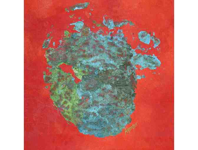 Padhchinh 91 - original footprint imprint by the elephant Wally and artist Alpana Ahuja