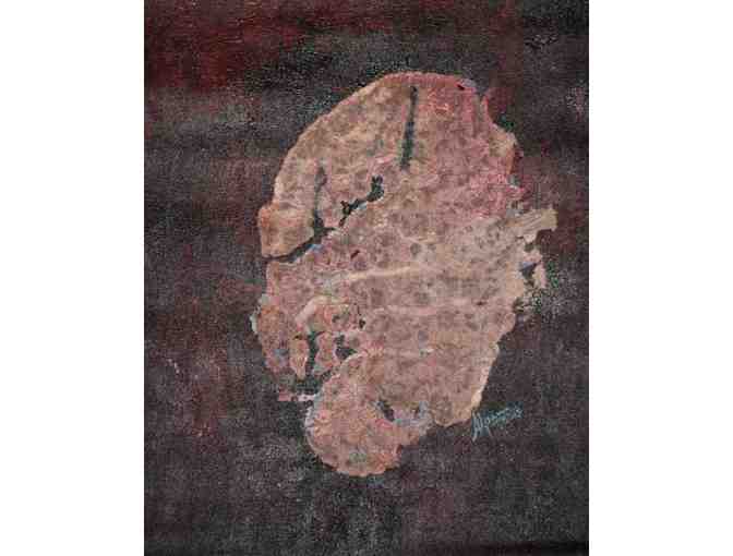 Padhchinh 109 - original footprint imprint by the elephant Peanut and artist Alpana Ahuja