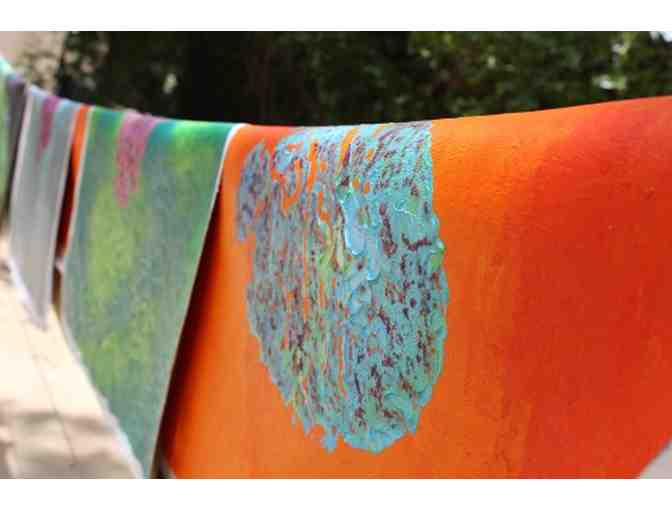 Padhchinh 91 - original footprint imprint by the elephant Wally and artist Alpana Ahuja