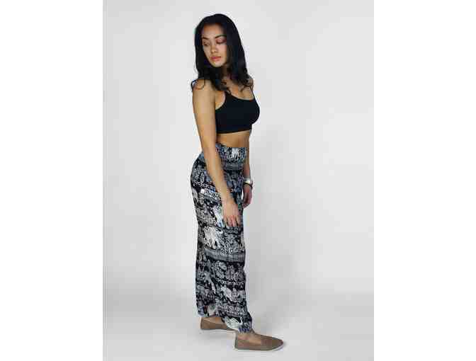 Raju Bohemian Harem Pants and elephant bag