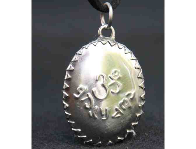 Red Painted Ganesh Pendant