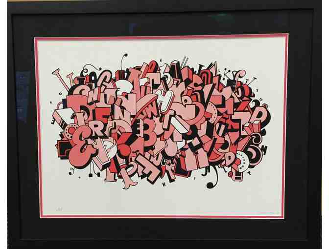 Signed and Framed limited edition Graffiti art by Greg Lamarche