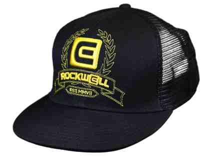 Rockwell Time Trucker Hat Black and Gold
