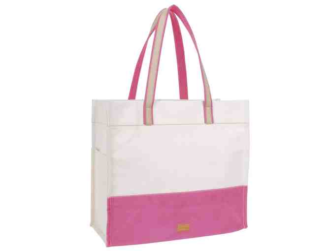Pink elephant tote with elephant pouch