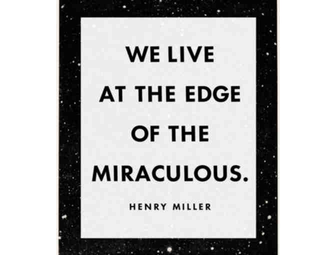 Three Prints:  Phases of the moon print ,moon print, Henry Miller quote
